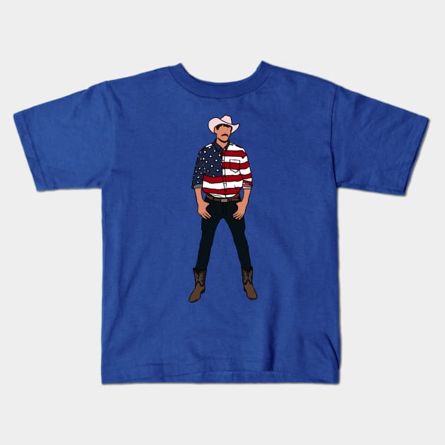 Cowboy Boban Kids T-Shirt by rattraptees